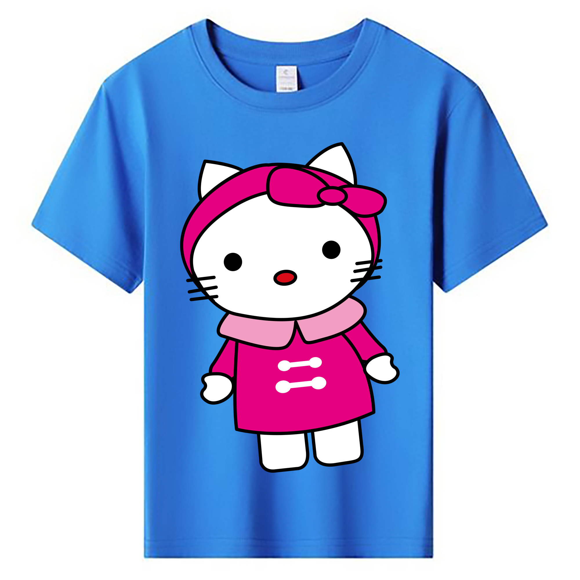 （画像用） Hello Kitty ハローキティ 綿100％キッズTシャツ（フロントプリント）
